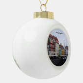 kerstboomversiering Kopenhagen Keramische Bal Ornament (Links)