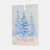 kerstboomversiering metalen ornament (Voorkant links)