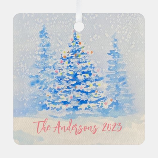 kerstboomversiering metalen ornament (Voorkant)