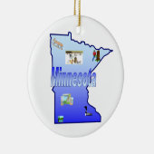 kerstboomversiering Minnesota Keramisch Ornament (Rechts)