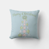 kerstboomversiering Pastel blauw Kussen (Voorkant)