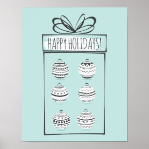 kerstboomversiering Poster