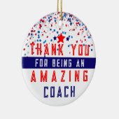 kerstboomversiering voor honkbaltrainers keramisch ornament (Rechts)