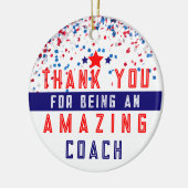 kerstboomversiering voor honkbaltrainers keramisch ornament (Links)