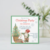 kerstboomversiering voor kerstfeest kaart (Staand voorkant)