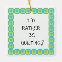 kerstboomversiering voor quilter-Quilting quote