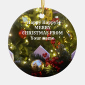 kerstboomversieringen keramisch ornament (Voorkant)