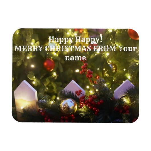 kerstboomversieringen magneet (Horizontaal)