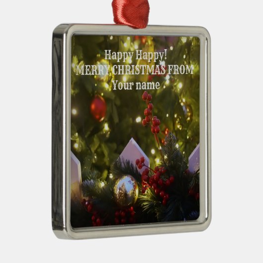 kerstboomversieringen metalen ornament (Rechts)