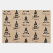 kerstboomvloek voor vrolijk kerstfeest inpakpapier vel (Voorkant)