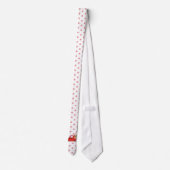 kerstboomvlokken met rode vrachtwagen stropdas (Achterkant)