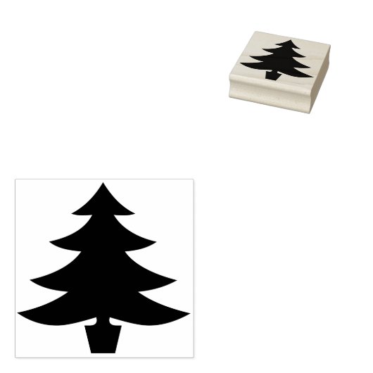 kerstboomvorm 	rubberstempel (Gestempeld)
