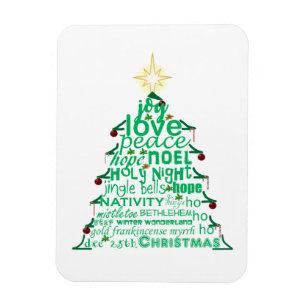 kerstboomwoorden Magnet Magneet