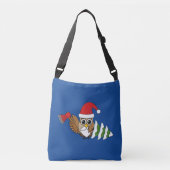 kerstboomwortel met Ax en Snowy Pine Tree Crossbody Tas (Voorkant)