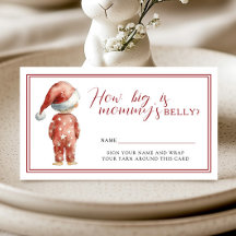 Kerstboreling Mama Buik Kerst Shower Spel
