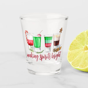 Kerstborrels om de sfeer erin te brengen shot glas