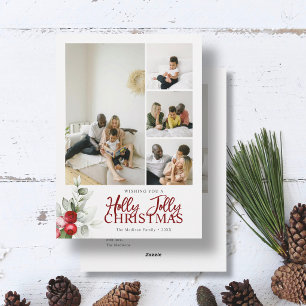 Kerstborstel Schrift 5 Foto Feestdagenkaart