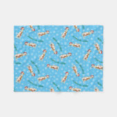 kerstBorzoi Fleece Blanket (Voorkant (Horizontaal))