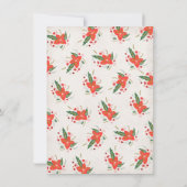 Kerstbos Baby shower van dieren Kaart (Achterkant)