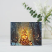 Kerstbos. Briefkaart (Staand voorkant)