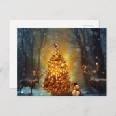 Kerstbos. Briefkaart (Voorkant / Achterkant)