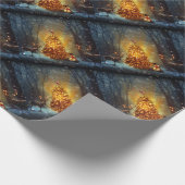 Kerstbos. Cadeaupapier (Hoek)