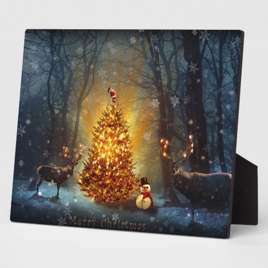 Kerstbos. Fotoplaat (Zijkant)