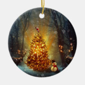 Kerstbos. Keramisch Ornament (Voorkant)