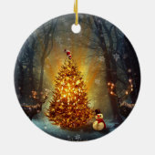 Kerstbos. Keramisch Ornament (Achterkant)