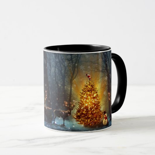 Kerstbos. Mok (Voorkant rechts)