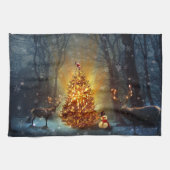 Kerstbos. Theedoek (Horizontaal)