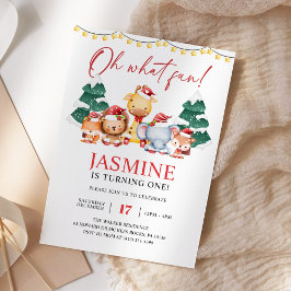 Kerstbos Winter Birthday Kaart