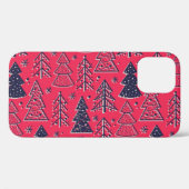 Kerstbos: Wintersilhouet behang. Case-Mate iPhone Case (Achterkant (horizontaal))