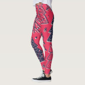 Kerstbos: Wintersilhouet behang. Leggings (Links)