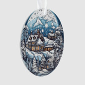 Kerstbos Wonderland hangend ornament (voorkant)