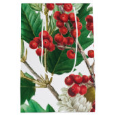 kerstbosbessen met feestbessen op de Evergreen Medium Cadeauzakje (Achterkant)