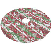 Kerstbossen Fleece Kerstboom Rok (Gekanteld)