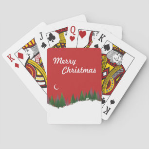 KerstBossen Scene Poker-kaarten Pokerkaarten