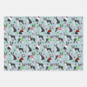 KerstBoston Terrier Inpakpapier Vel (Voorkant 2)