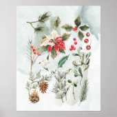 Kerstbotanisch Poster (Voorkant)