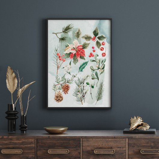 Kerstbotanisch Poster