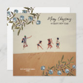 Kerstbotanische bells Holiday Foto (Voorkant / Achterkant)