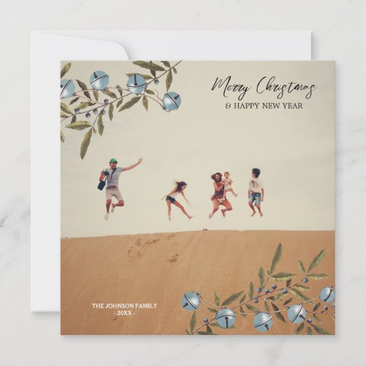 Kerstbotanische bells Holiday Foto (Voorkant)