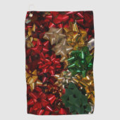 Kerstboten Colorful Festive Holiday Golfhanddoek (Voorkant)
