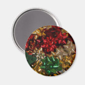 Kerstboten Colorful Festive Holiday Magneet (Voorkant / Achterkant)