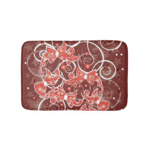 Kerstboten en -sterren met elegante en uisterstaar badmat