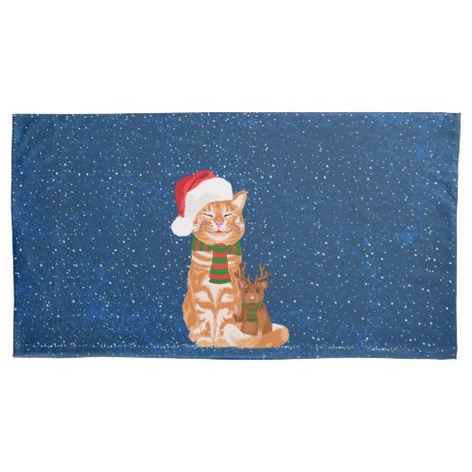 Kerstboten Kussensloop (Voorkant-Links)