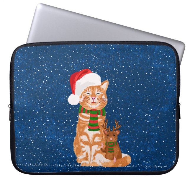 Kerstboten Laptop Sleeve (Voorkant)