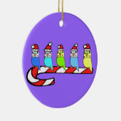 kerstboten op snoepriet keramisch ornament (Rechts)