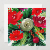 KerstBouquet Feestdagenkaart (Voorkant / Achterkant)